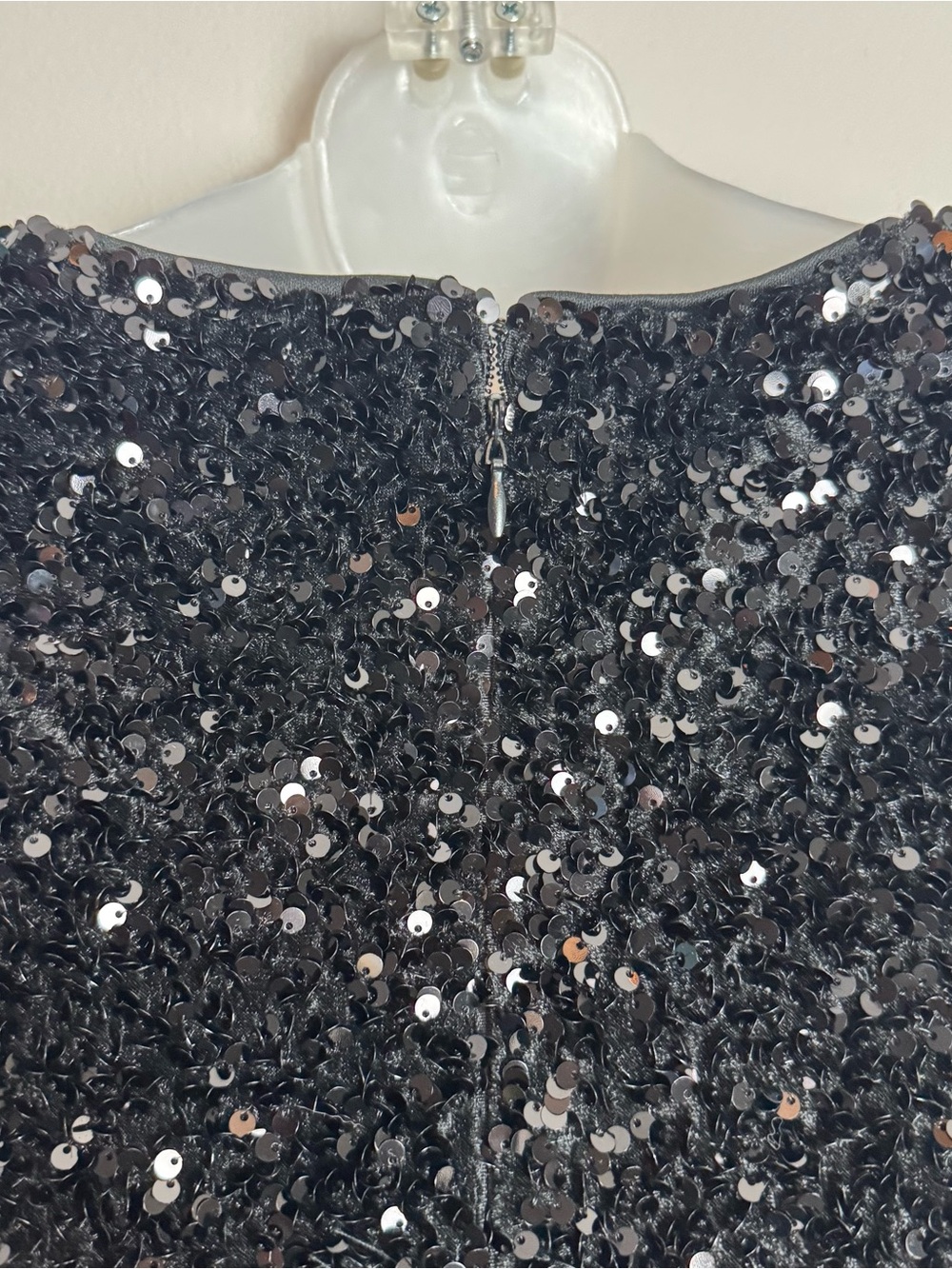 Vici Xenia Black Sequin Bow Embellished Mini Dress Size Large - Picture 13 of 14